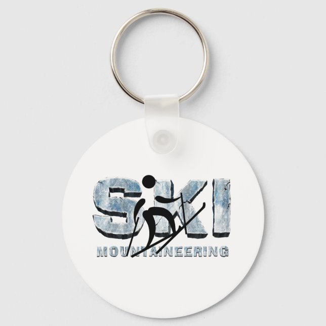 Porte-clés T-shirts de ski alpinisme TOP (Recto)