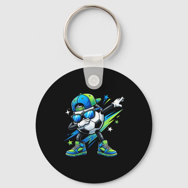 Porte-clés T-shirts de soccer Dabbing Srts Cool garçons fille (Recto)