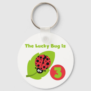 Porte-clés T-shirts et cadeaux 3e anniversaire Lucky Bug
