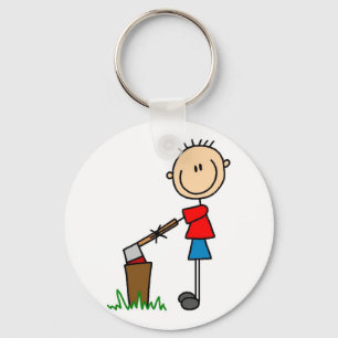 Porte-clés T-shirts et cadeaux à motif de bonhomme allumette