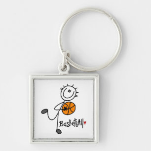 Porte-clés T-shirts et cadeaux basiques de basket-ball à figu