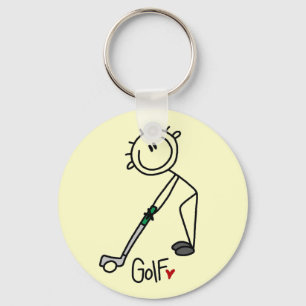Porte-clés T-shirts et cadeaux basiques de golf à motif de bo