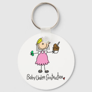 Porte-clés T-shirts et cadeaux Bébé en construction