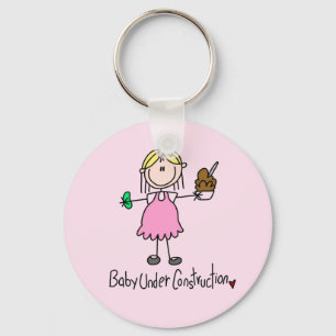 Porte-clés T-shirts et cadeaux Bébé en construction