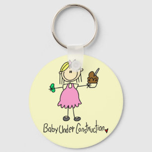 Porte-clés T-shirts et cadeaux Bébé en construction