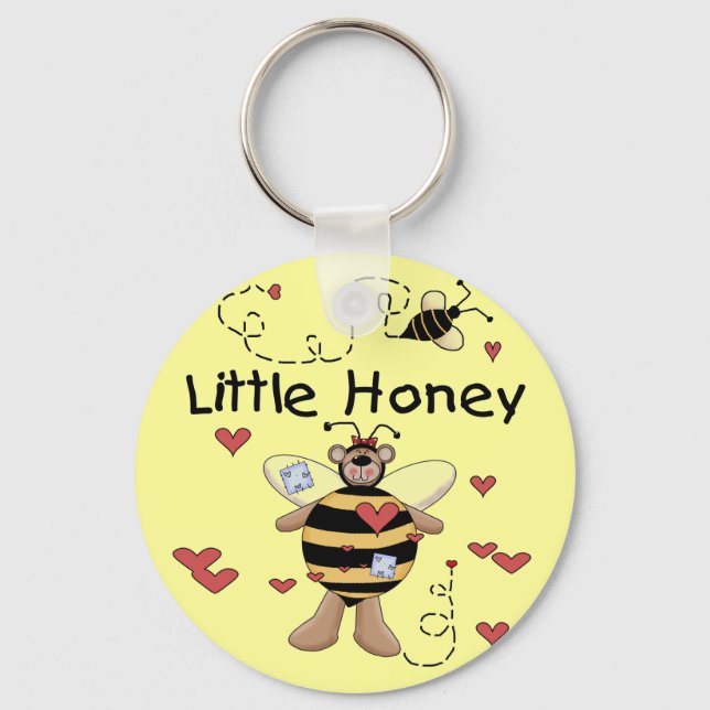 Porte-clés T-shirts et cadeaux Bee Little Honey (Recto)