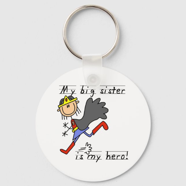 Porte-clés T-shirts et cadeaux Big Sister My Hero (Recto)