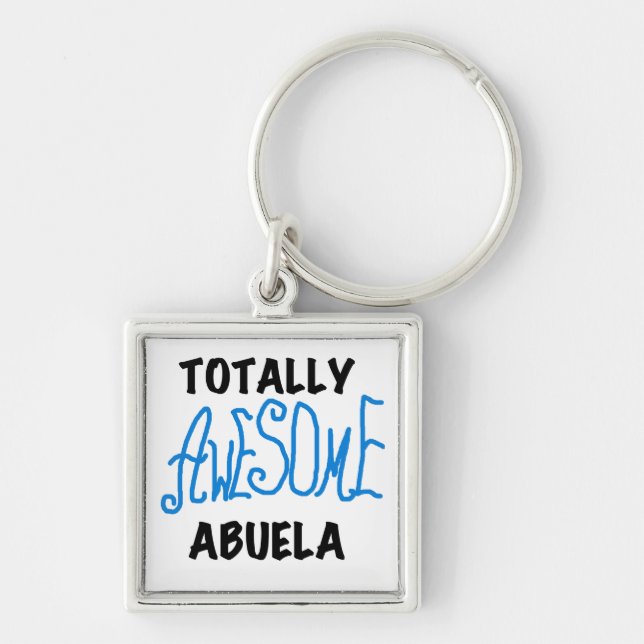 Porte-clés T-shirts et cadeaux bleus totalement impressionnan (Devant)