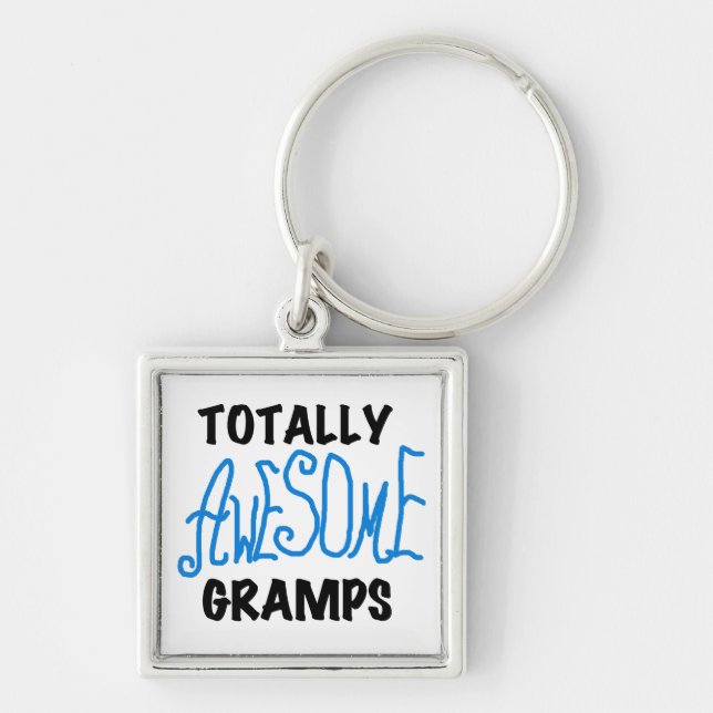 Porte-clés T-shirts et cadeaux Blue Totally Awesome Gramps (Devant)