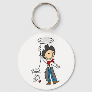 Porte-clés T-shirts et Cadeaux Cowboy Round Em Up