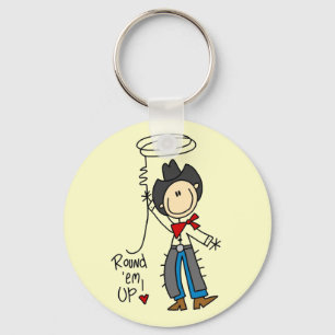 Porte-clés T-shirts et Cadeaux Cowboy Round Em Up