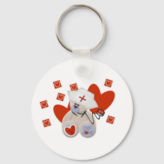 Porte-clés T-shirts et cadeaux d'amour d'infirmière d'ours de