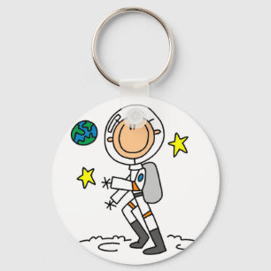 Porte-clés T-shirts et cadeaux d'astronaute basiques