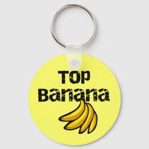 Porte-clés T-shirts et cadeaux de banane supérieure