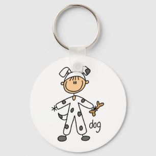 Porte-clés T-shirts et cadeaux de dalmatien s'habillant