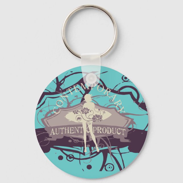 Porte-clés T-shirts et cadeaux de danse contemporaine (Recto)