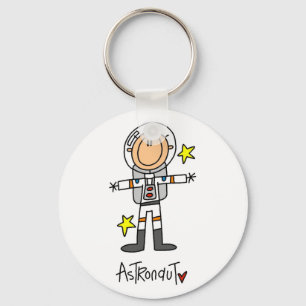 Porte-clés T-shirts et cadeaux de figures bâton astronaute