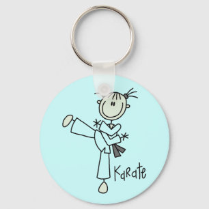 Porte-clés T-shirts et cadeaux de fille de karaté