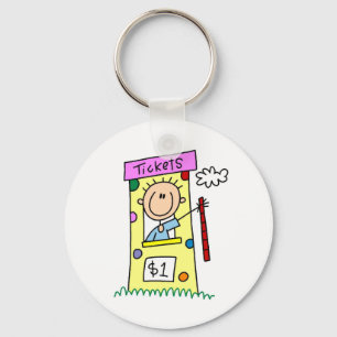 Porte-clés T-shirts et cadeaux de guichet de billet équitable