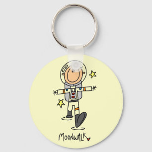 Porte-clés T-shirts et cadeaux de marche lunaire d'astronaute