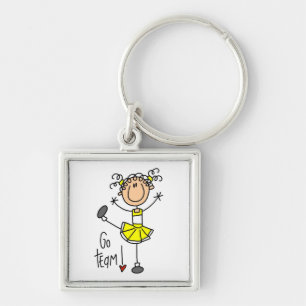 Porte-clés T-shirts et cadeaux de meneuse de jeu en bonhomme 