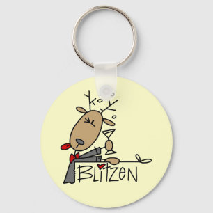 Porte-clés T-shirts et cadeaux de Noël de Blitzen Reindeer