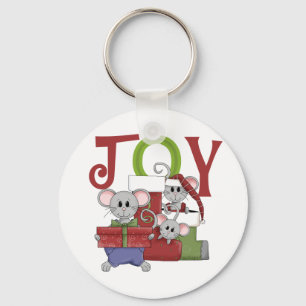 Porte-clés T-shirts et cadeaux de Noël Mice JOY