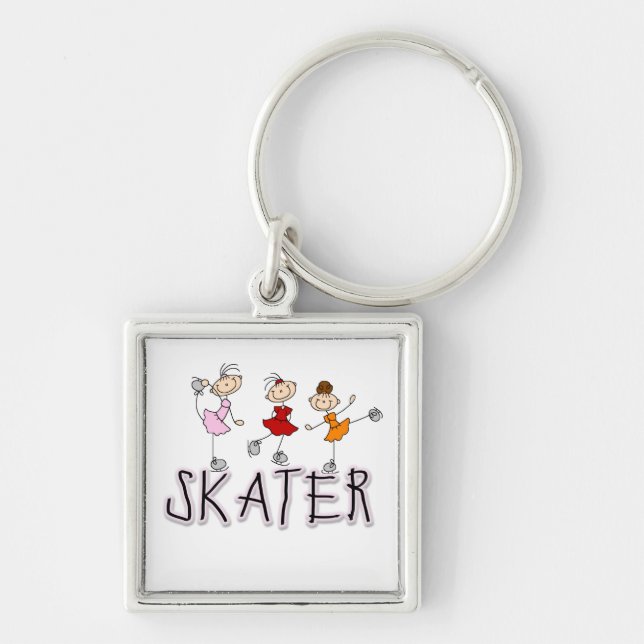 Porte-clés T-shirts et cadeaux de patineur artistique de (Devant)