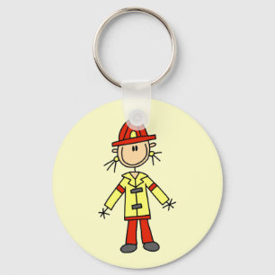 Porte-clés T-shirts et cadeaux de pompier en bonhomme allumet