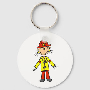 Porte-clés T-shirts et cadeaux de pompier en bonhomme allumet
