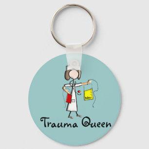 Porte-clés T-shirts et cadeaux de "reine de traumatisme"