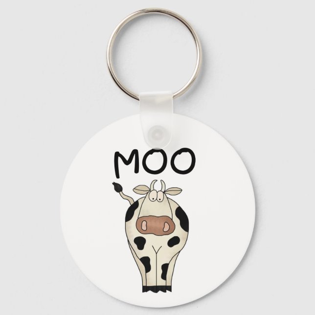 Porte-clés T-shirts et cadeaux de vache à MOO (Recto)