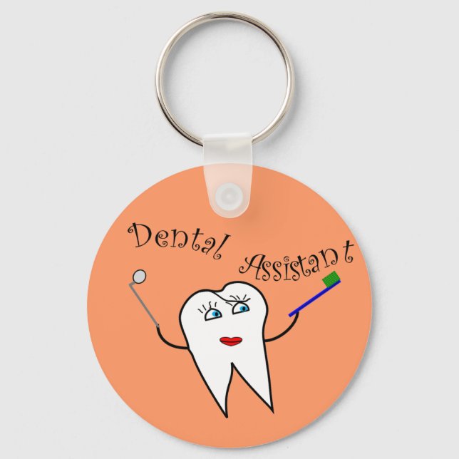 Porte-clés T-shirts et cadeaux Dental Assistant (Recto)