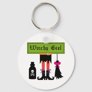 Porte-clés T-shirts et cadeaux d'Halloween Witchy Girl