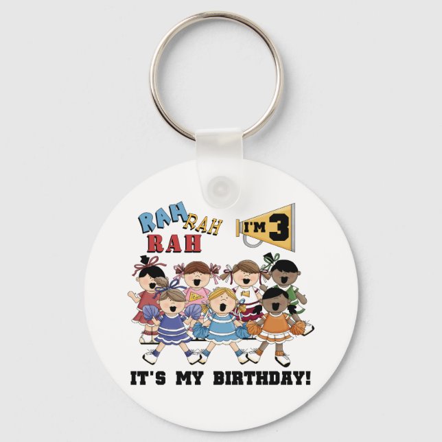 Porte-clés T-shirts et cadeaux du 3e anniversaire (Recto)