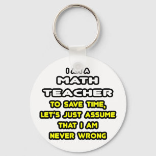 Porte-clés T-shirts et cadeaux d'un enseignant de mathématiq