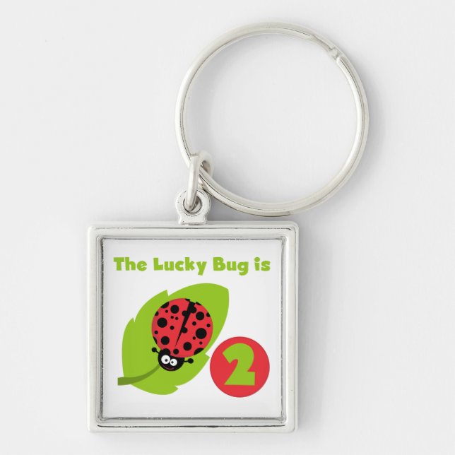 Porte-clés T-shirts et cadeaux Lucky Bug 2e anniversaire (Devant)