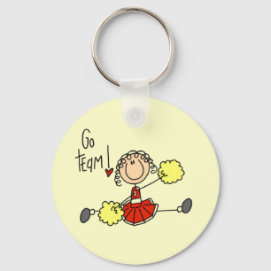 Porte-clés T-shirts et cadeaux Pom-pom girl rouges