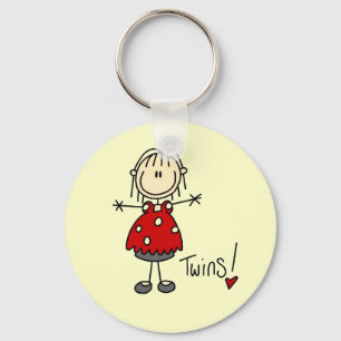 Porte-clés T-shirts et cadeaux pour futures mamans de jumeaux