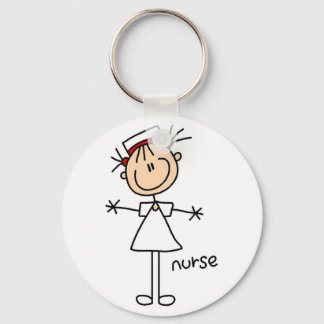 Porte-clés T-shirts et cadeaux pour infirmière simple bâton