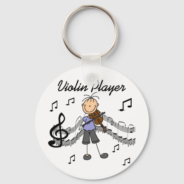 Porte-clés T-shirts et cadeaux pour joueuses de violon (Recto)
