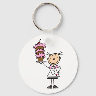 Porte-clés T-shirts et Cadeaux pour la Cuisinière à Figurine