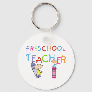 Porte-clés T-shirts et cadeaux préscolaires de professeur de