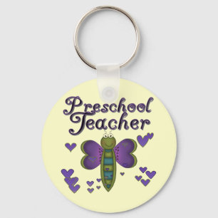 Porte-clés T-shirts et cadeaux préscolaires de professeur de