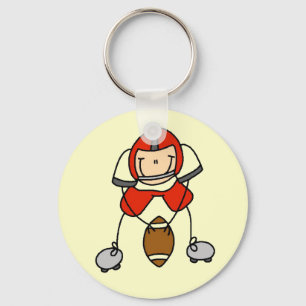 Porte-clés T-shirts et cadeaux rouges de joueur de football