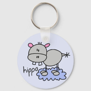 Porte-clés T-shirts et cadeaux Stick Figure Hippo
