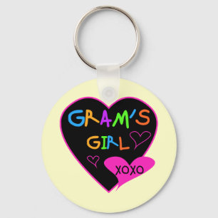 Porte-clés T-shirts fait sur commande de la fille du gramme,