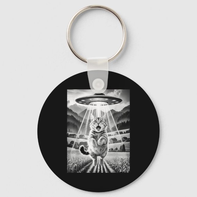 Porte-clés T-shirts graphiques drôles d'enlèvement d'aliens d (Recto)