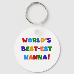 Porte-clés T-shirts lumineux de Meilleur-est Nanna de