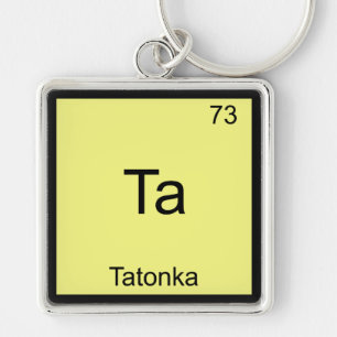 Porte-clés Ta - Tatonka T-shirt drôle de symbole d'élément ch